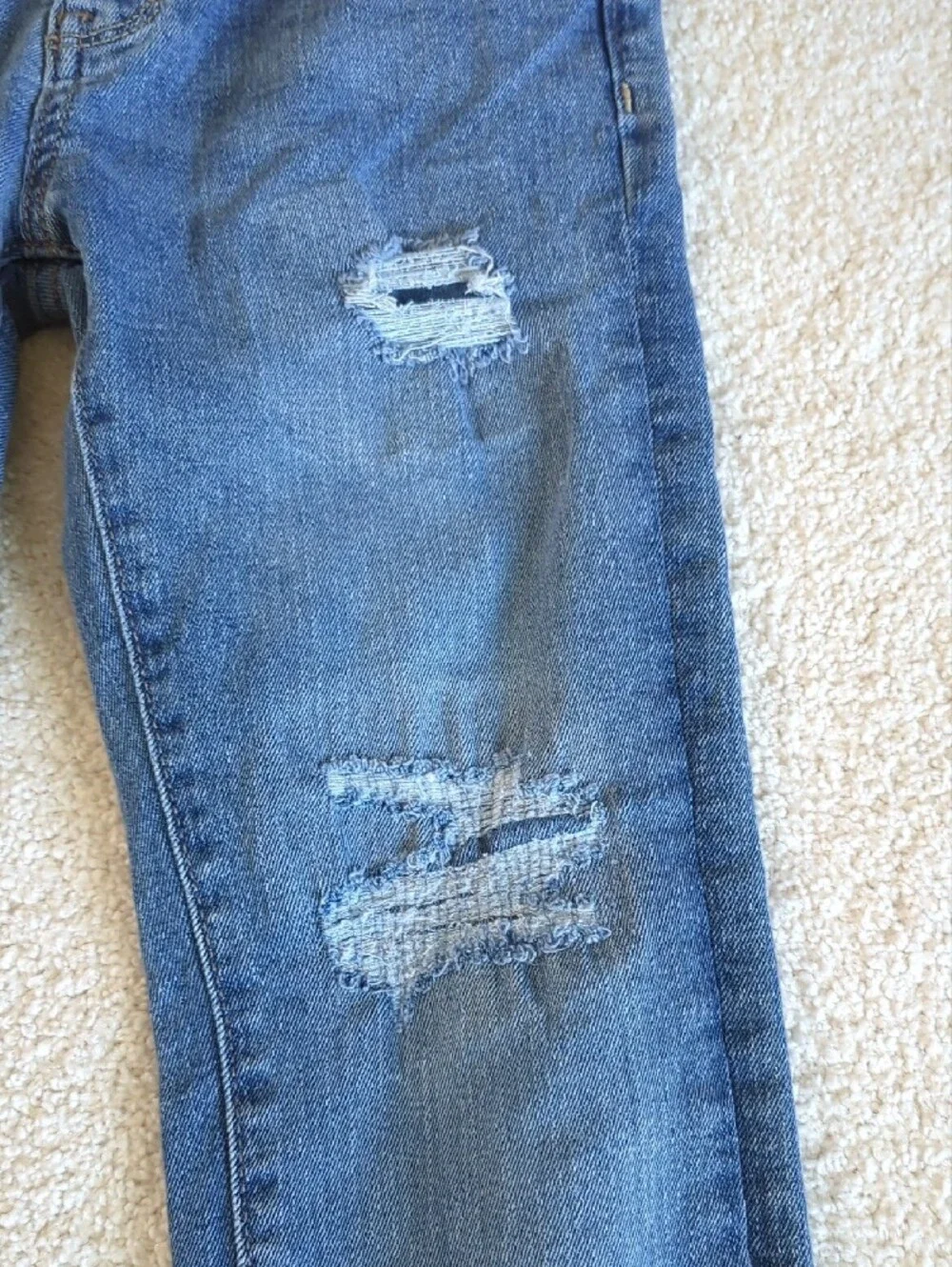 3 For $30. Old Navy Boy's Blue Slim Distressed Jeans
